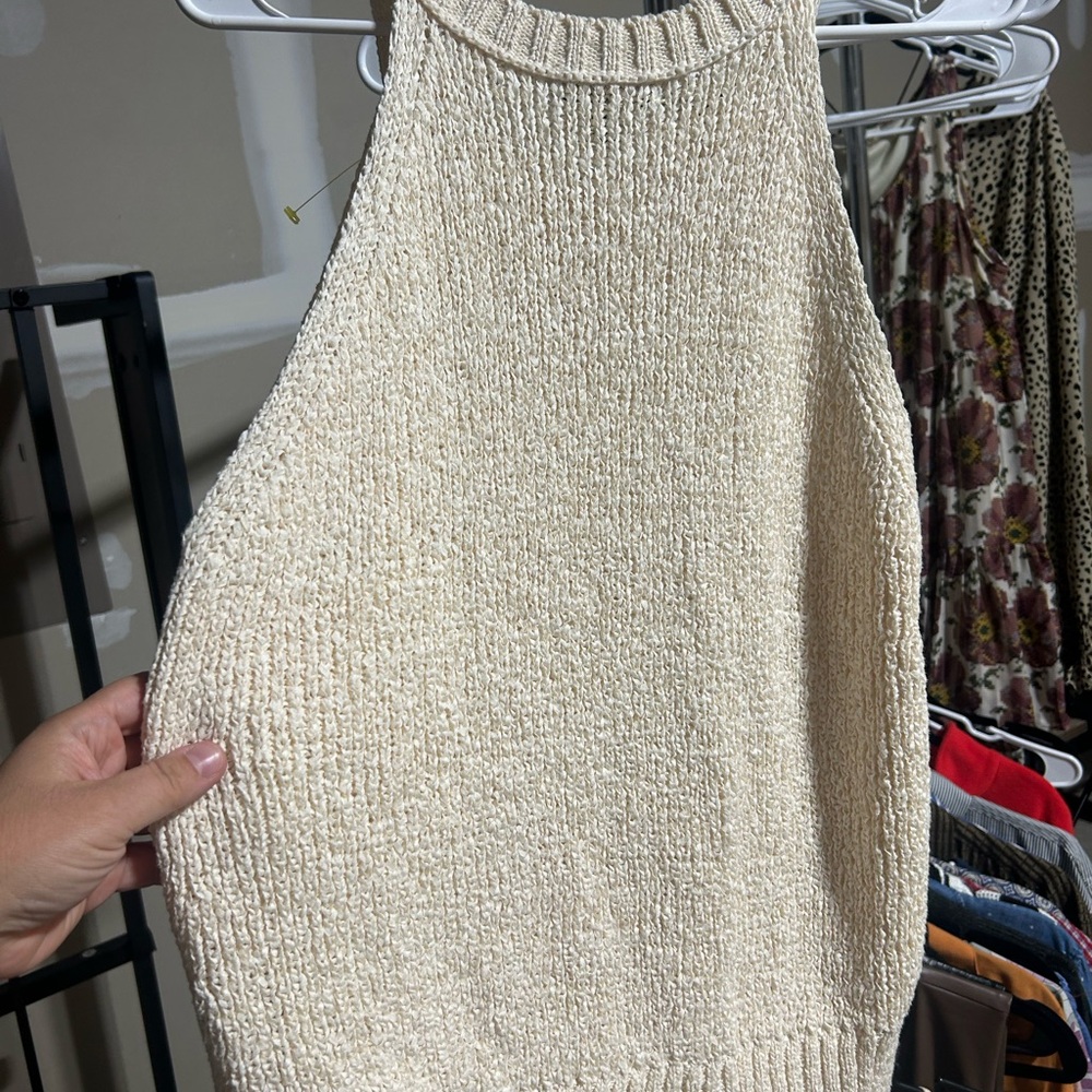 J. Crew Cream Knit Sweater